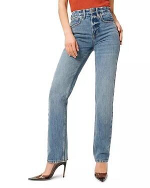 NWT Good American Good 90'S Icon High Rise Straight Leg Jeans in Blue952